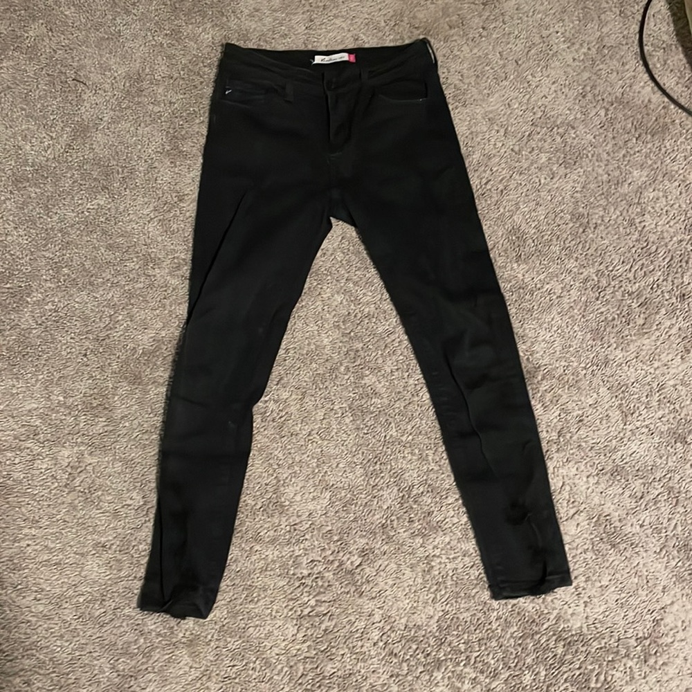 👖BOGO 50% OFF👖 KANCAN girls black distressed jeans